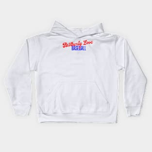 Brotherly Love Baseball Kids Hoodie